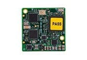 Electronic circuit board designed for Mars missions with quality control "pass" sticker.